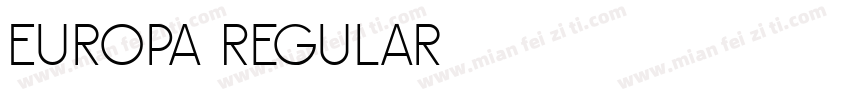 Europa Regular字体转换